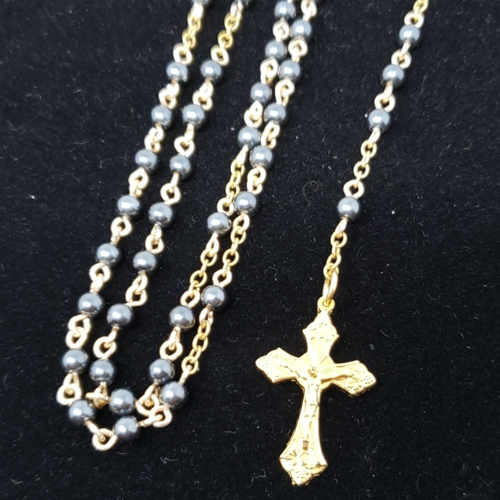 Black/Gold Rosary
